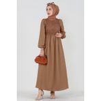 Firuze Elbise-Camel - 36