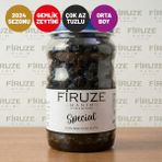Firuze Hanım Zeytinleri Kuru Sele Siyah Zeytin - Çok Az Tuzlu - Gemlik Tipi Trilye - 1kg - 1 kg