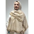 Firuze scarf Firuze Desen Bej Renk Soft Şal