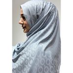 Firuze scarf Pamuk & Bambu Buz Mavisi Jakar Şal