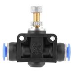 Fiş bağlantılı fafeicy hava akış kontrol vanası, 6 mm (1 / 4``) pnömatik hava akış kontrol küresel vana bağlantılı (10'lu paket)
