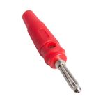 Fiş Banan Silikonlu Jack Siyah Kırmızı (IC-238B)