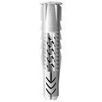 FISCHER Evrensel dübel UX 6 x 35 R, 50 naylon dübelli, kenarlı çok amaçlı dübel, beton, alçıpan, kireç kumu delik taşı vb. yerlerde optimum tutuş için