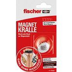 Fischer MAGNET KRALLE, delmeden hızlı sabitleme, güçlü neodim küp mıknatıslar, tekrar kullanılabilir, poster, resim, kart, vb. manyetik olarak yapıştırmak için