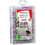 Fischer Profi-Box Duopower, 132 Dübelli Dübel Kutusu (60 Adet 6 X 30, 60 Adet 8 X 40, 12 Adet 10 X 50), Evrensel Dübel, Pratik Set, Amatör Profesyoneller Için Dübel Kutusu, Vidasız
