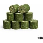 Fishack Sazan Yemi - Delikli Küspe - Mısır - Silindir - Yeşil - 1 kg Paket - Çok Renkli