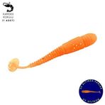 Fishack Silikon Kurt Yem - 1,1g 55mm - Fishack Wormix - 1 Adet - UV - Turuncu - Karides Kokulu