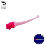 Fishack Silikon Kurt Yem - 2,1g 70MM - Fishack Wormix - 1 Adet - Pembe/beyaz - Karides Kokulu