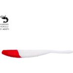 Fishack Silikon Kurt Yem - 3,3g 95MM - Fishack Wormix - 1 Adet - Red White
