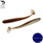 Fishack Silikon Kurt Yem - 4,2g 105MM - Turna/levrek Silikonu - 1 Adet - Yeşil/kahve - Karides Kokulu
