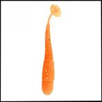 Fishack Uyguna-Yakala 1,1g 55MM - Silikon Kurt Yem uv - turuncu - Karides KOKULU -YEM.757
