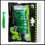 Fishack Uyguna-Yakala 1,5g 45MM -10 Adet silikon Kurt Yem uv Silikon - Karides Kokulu-Yeşil -1002-CG