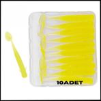 Fishack Uyguna-Yakala 1g 50MM -10 Adet silikon Kurt Yem - Karides Kokulu- Fluo YEŞIL-1015-FLU