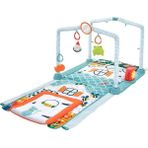 Fisher Price 3'ü 1 Arada Renkli Sevimli Kulube Jimnastik Merkezi 110 x 80 x 55 cm Eğlenceli Oyun HJK45