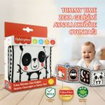 Fisher-Price Bebek Aktivite Kitabı Aynalı – Tummy Time Oyuncağı, Montesorri Duyusal ve Görsel Gelişim 0-3 Yaş - Siyah - Beyaz - Kırmızı