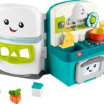Fisher-Price Bebek ve Küçük Çocuk Oyuncakları Gülme ve Öğrenme Öğrenme Mutfak Oyun Seti Müzik Işıkları ve 5 Oyun Parçası Çocuklar için 6+ Ay