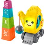 Fisher Price Bebek ve Yürümeye Başlayan Çocuk Öğrenme Oyuncak Sayısı ve Blokları, Işıklar, Müzik ve Sesler ile Yığın Vinç 9+ Aylık Bebekler için