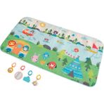 Fisher-Price Büyük Maceralar Dev Oyun Halısı GXR53 80 x 150 cm Hayvan Temalı 7 mm Kalınlık - Yeşil