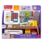 Fisher-Price Eğlen ve Öğren Market Kasası oyun seti, birden fazla dil desteğiyle yürüme çağındaki 2 yaş ve üzeri çocuklar için 20 parça içeren, JGW99