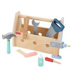 Fisher Price HYG50 Ahşap Tamir Kutusu Seti