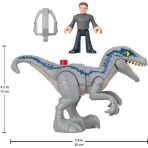 Fisher-Price Imaginext Jurassic World Dinozor Oyuncak Breakout Mavi & Owen Grady Figür Seti 3+ Yaş Okul Öncesi Çocuklar İçin Rol Yapma Oyunu Set
