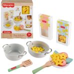 Fisher-Price JFG14 Ahşap Makarna Şefi Seti Eğitici Oyun 31 Parça Renkli Tasarım 3+ Yaş