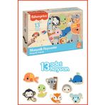 FISHER PRICE Mıknatıslı Hayvanlar Buzdolabı Ve Metal Yüzeylere Yapışan Magnet Puzzle 13 Parça