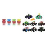 Fisher-Price Oyun Hamuru 4'lü Paket - (4 * 100 Gr) ve Hot Wheels Monster Trucks 1:64 Arabalar