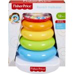 Fisher-Price Renkli Halkalar Doğa Dostu BPA İçermez Kolay Temizlenir Eğlenceli Bebek Oyuncağı