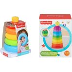 Fisher Price Renkli Halkalar ve Numaralı Kaplar Eğlenceli Oyuncak Seti