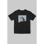 Fishing Balıkçıklık, Deniz Balık Avcılığı Regular Fit %100 Pamuk Bisiklet Yaka Hunter T-Shirt - Siyah - 2XL