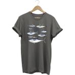 Fishing Balıkçılık Uzunkanat Orkinos Tuna Balığı Baskılı %100 Pamuk Regular Fit T-Shirt - 3XL - Gri