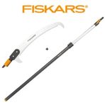 Fiskars 136527 Yüksek Dal Kesimi Teleskopik Sap ve Eğimli Testere