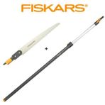 Fiskars 136528 Yüksek Dal Kesimi Teleskopik Sap ve Düz Testere