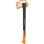 Fiskars Balta 1,63 kg, Saklama ve taşıma çantası ile, Uzunluk: 71 cm, Yapışmaz kaplama, Çelik bıçak/Fiberglas sap, Siyah/Turuncu, X21–L, 1015642