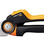 Fiskars Bypass M Bahçe Makası, X serisi PowerGear, P921, Döner sap, Taze dallar için, Yapışmaz kaplama, Paslanmaz çelik bıçaklar, Uzunluk: 20,1 cm, Siyah/Turuncu, 1057173