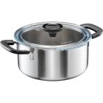 Fiskars Gryte Kapaklı, 3 Litre, Çap 22,5 Cm, Güveç Tenceresi, Tüm Ocaklar Için Uygundur, Geri Dönüşt