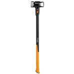 Fiskars IsoCore L balyoz, ahşap kazıkları veya kırma işlerini sürmek için, uzunluk: 92 cm. Ağırlık: 4,76 kg, siyah/turuncu, 1020219