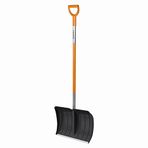 Fiskars Küçük ve büyük kar miktarları için kar küreği, yaprak genişliği: 52 cm, plastik yaprak/alüminyum sap, siyah/turuncu, SnowXpert, 1003469