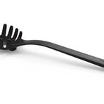 Fiskars Makarna kaşığı, Uzunluk: 29 cm, Plastik/Silikon, Fonksiyonel şekil, Siyah/Turuncu, 1027301