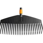 Fiskars QuikFit, 1000642 yaprak süpürgesi, alet başlığı, 25 dişli, genişlik: 50 cm, plastik dişler, siyah/turuncu,