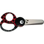 Fiskars Uğur böceği motifli çocuk hayvan makası, 4 yaşından itibaren, uzunluk: 13 cm, sağ ve sol elini kullananlar için, paslanmaz çelik bıçak/plastik saplar, kırmızı, 1004612