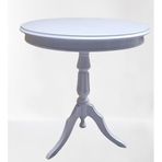 Fiskos Sehpa Eko 90502 Baba 3 Ayak 60Cm Hareketli Mdf Tabla Parlak Beyaz El Yapım