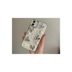 FİŞNEİLETİŞİM iPhone 16 Uyumlu White Cream 3D Kalplı İncili Kılıf
