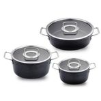 Fissler Adamant Cam Kapak 6 Parça Tencere Seti