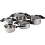 Fissler Intensa Tencere Seti 9 Parã§a - Kalın Tabanlı, Indüksiyon Uyumlu, Bulaşık Makinesi Güvenli - Gümüş