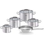 Fissler Original Profi Collection Cam Kapak 9 Parça Tencere Seti - Gri