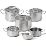 Fissler Original Profi Collection Metal Kapak 10 Parã§a Tencere Seti - Kalın Tabanlı, Indüksiyon Uyu - Gümüş