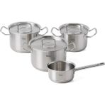 Fissler Original Profi Collection Metal Kapak 4 Parã§a Tencere Seti - Kalın Tabanlı, Indüksiyon Uyum - Gümüş