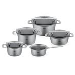 Fissler Phi Collection Cam Kapak 9 Parça Tencere Seti